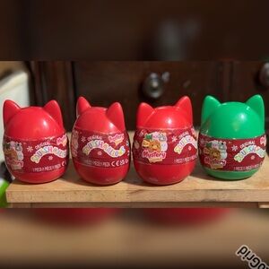 Squishmallows (4) pc Holiday Mystery Squad Bundle BRAND NEW/FACTORY SEALED